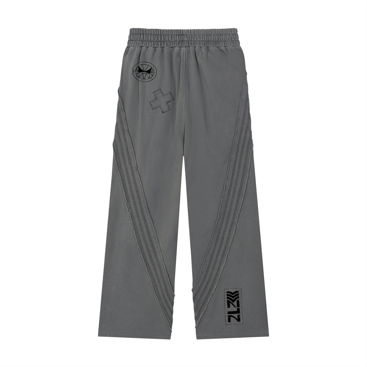 Snow Washed Tape Raw Edge Sweatpants - AY - Line Anime