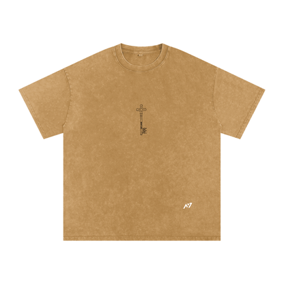 Wings of Defiance Washed Streetwear Shirt - AY - Line Anime