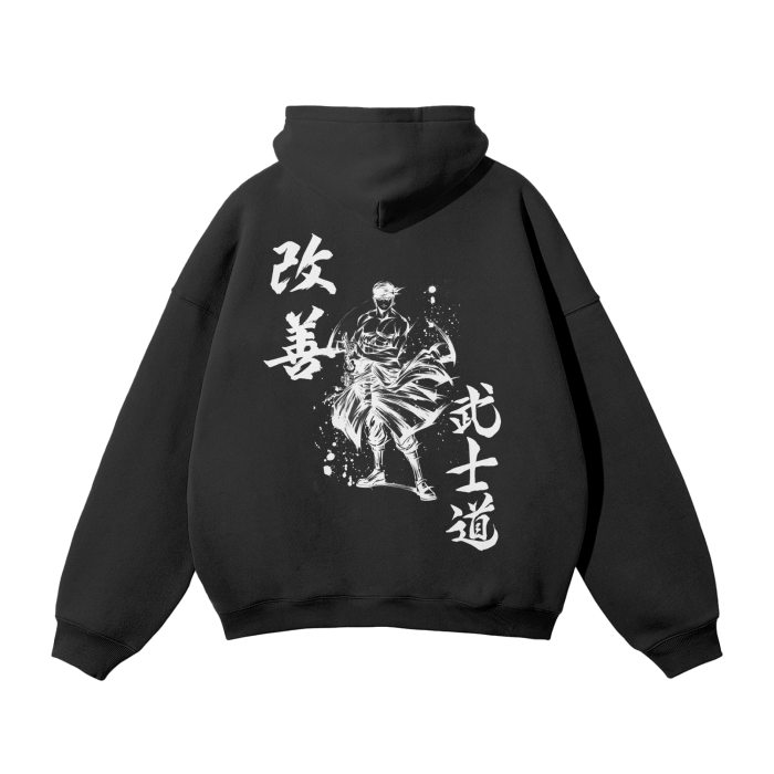Pirate Hunter Graffiti Streetwear Hoodie Black - AY - Line Anime