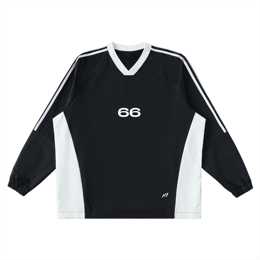 Black Leg Striped Long - Sleeve - AY - Line Anime