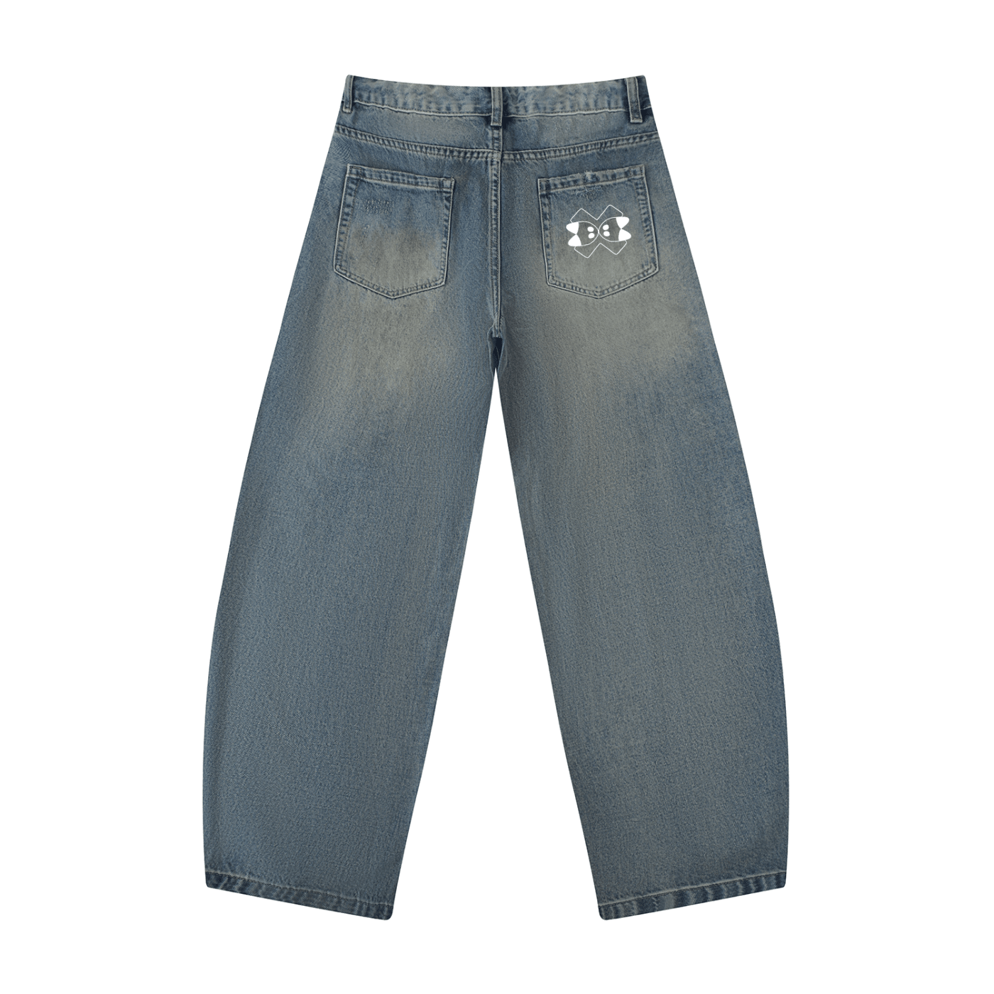 Monster Point Barrel Leg Jeans - AY - Line Anime