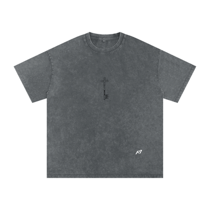 Wings of Defiance Washed Streetwear Shirt - AY - Line Anime