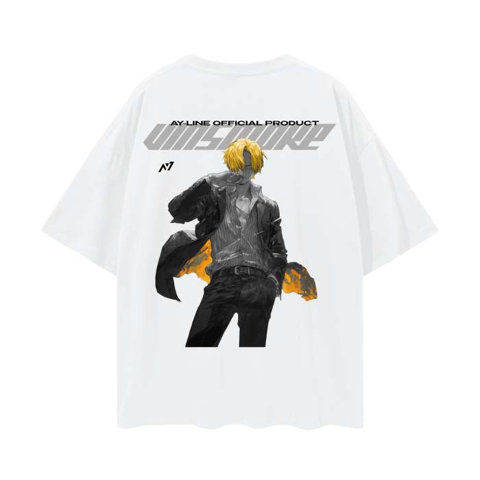 Black Leg Y2K Streetwear Shirt White - AY - Line Anime