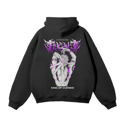King Of Curses Streetwear Hoodie Black - AY - Line Anime