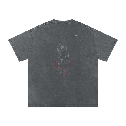 Wings of Defiance Dark Washed Streetwear Shirt - AY - Line Anime