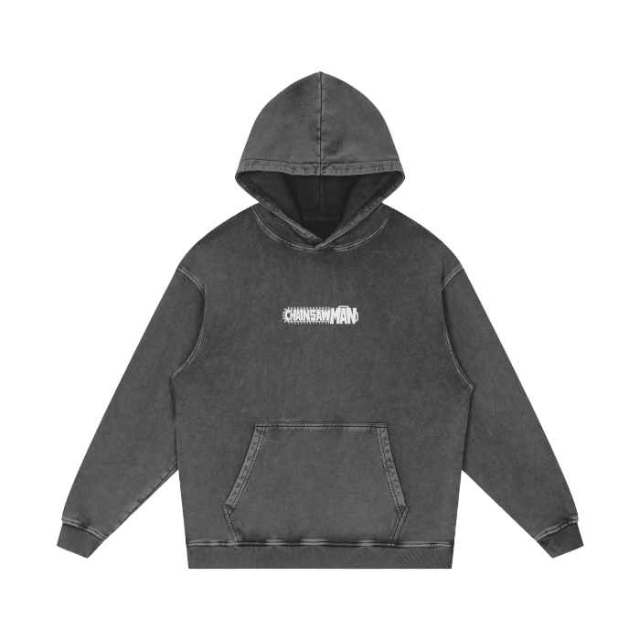Fuel for Fight Streetwear Hoodie Black Washed - AY - Line Anime