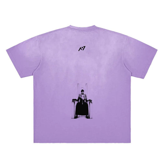 Sublime Deception Streetwear Shirt Purple Washed Heavy Weight - AY - Line Anime