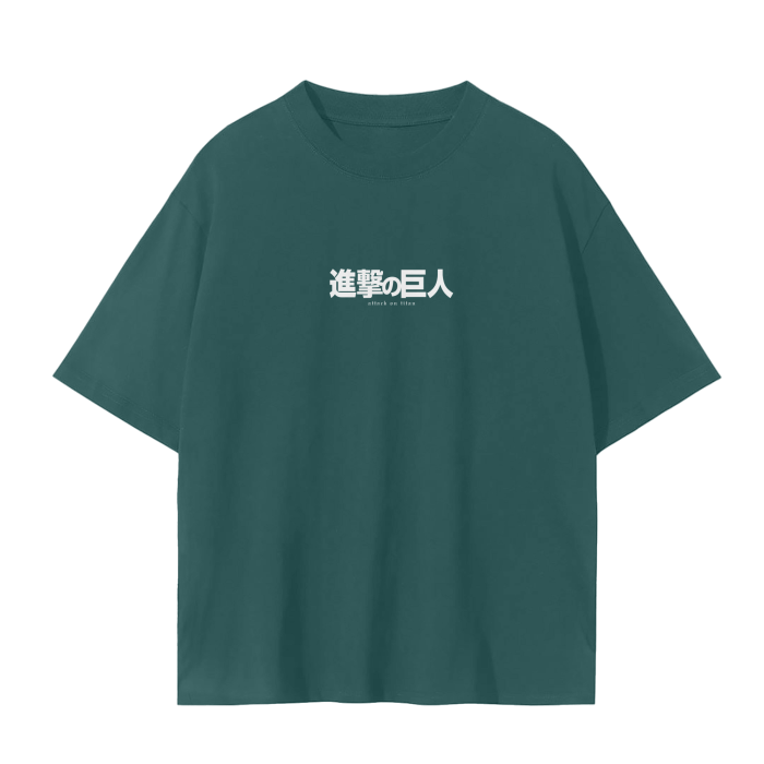 Wings of Destruction Streetwear Shirt Green - AY - Line Anime