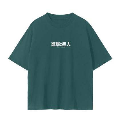 Wings of Destruction Streetwear Shirt Green - AY - Line Anime