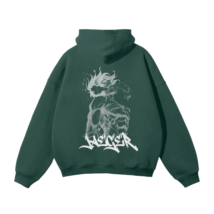 Shattered Chains Graffiti Streetwear Hoodie Green - AY - Line Anime