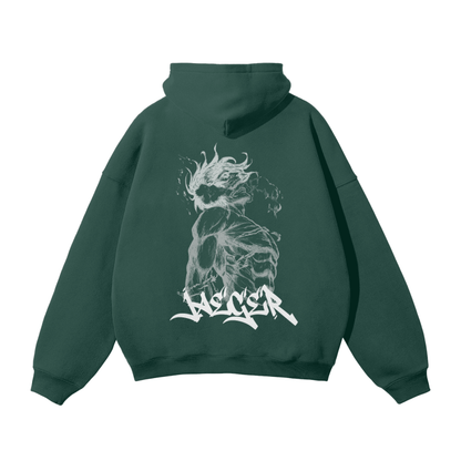 Shattered Chains Graffiti Streetwear Hoodie Green - AY - Line Anime