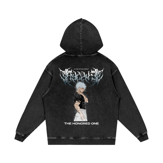 The Honored One Metal Streetwear Hoodie Washed - AY - Line Anime