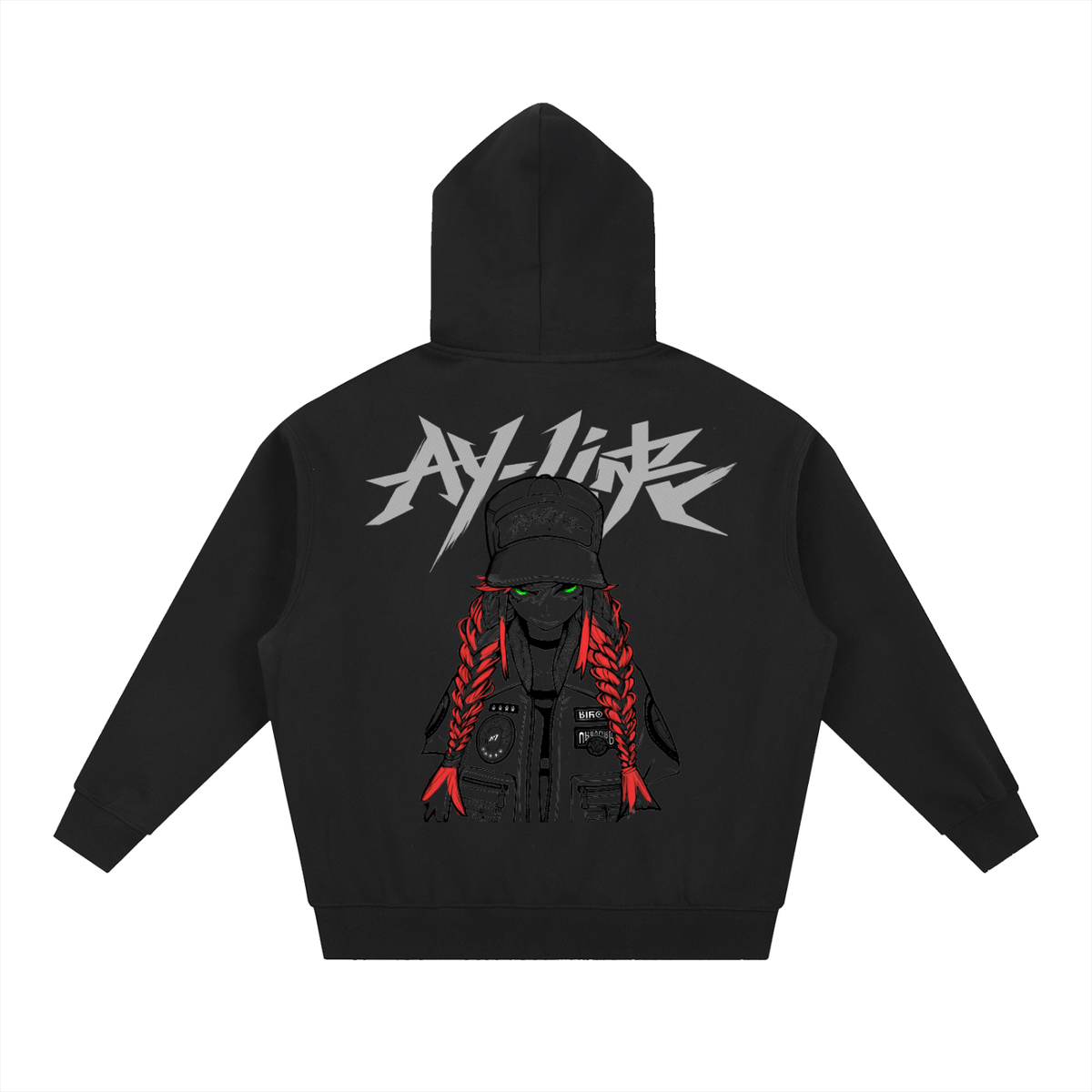 Emerald Glare Streetwear Hoodie - AY - Line Anime