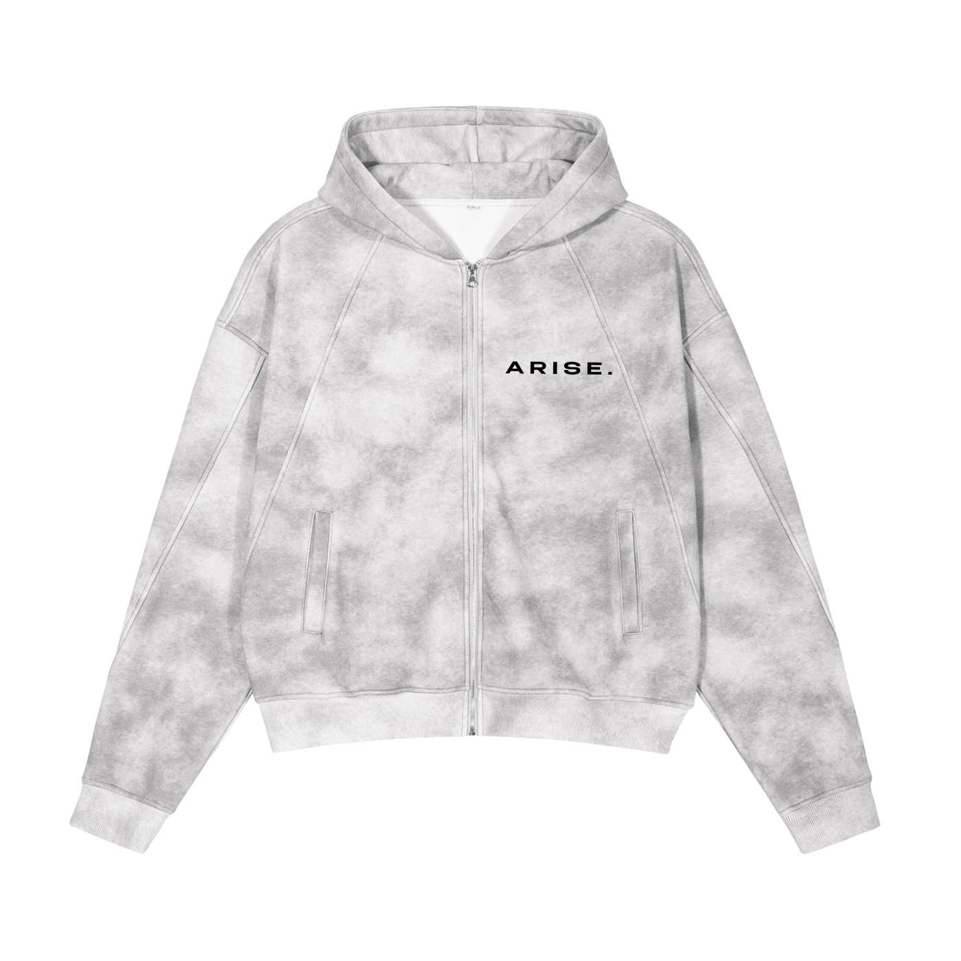Shadow Monarch Streetwear Washed Zipped Hoodie - AY - Line Anime