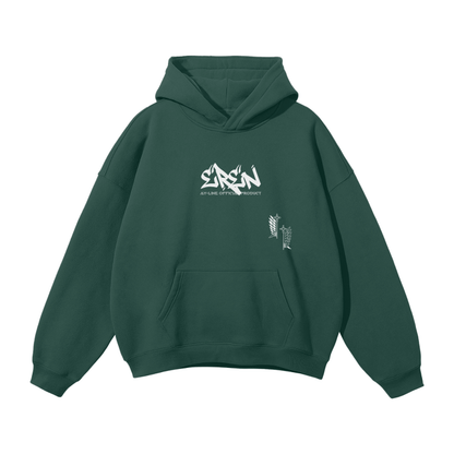 Shattered Chains Graffiti Streetwear Hoodie Green - AY - Line Anime