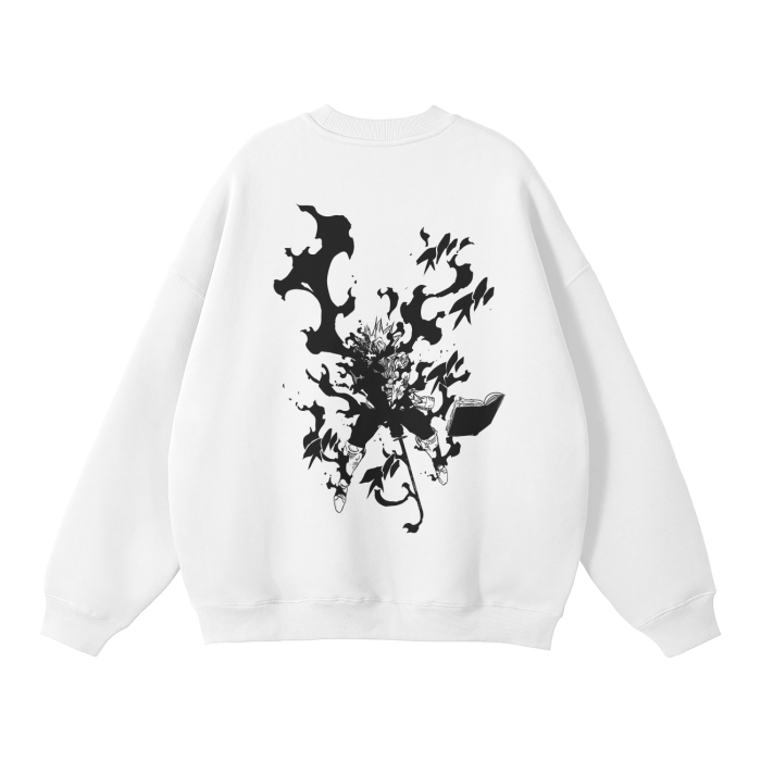 GRIMOIRE Rise Graffiti Streetwear sudadera blanca