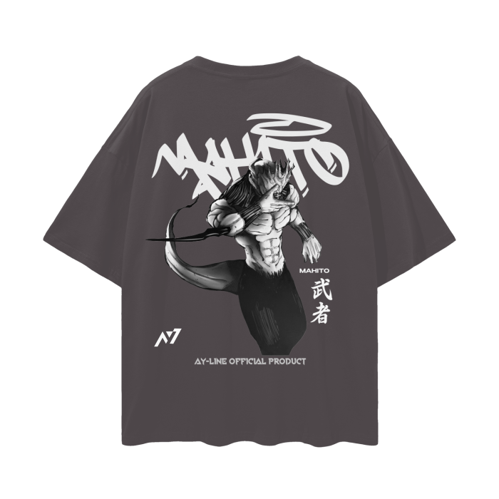 Manipulator of Flesh Graffiti Streetwear Shirt Grey - AY - Line Anime