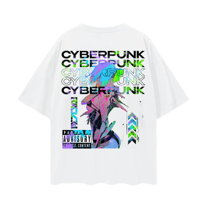 Data Flow Streetwear Shirt White - AY - Line Anime