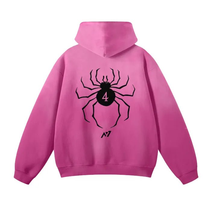Phantom Jester Streetwear Hoodie Pink Washed - AY - Line Anime