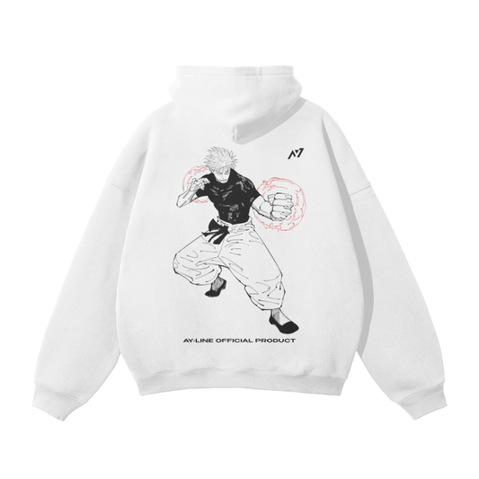 The Strongest Streetwear Hoodie White - AY - Line Anime