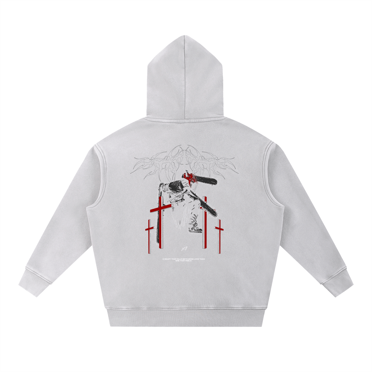 Saint of Violence Washed Hoodie - AY - Line Anime