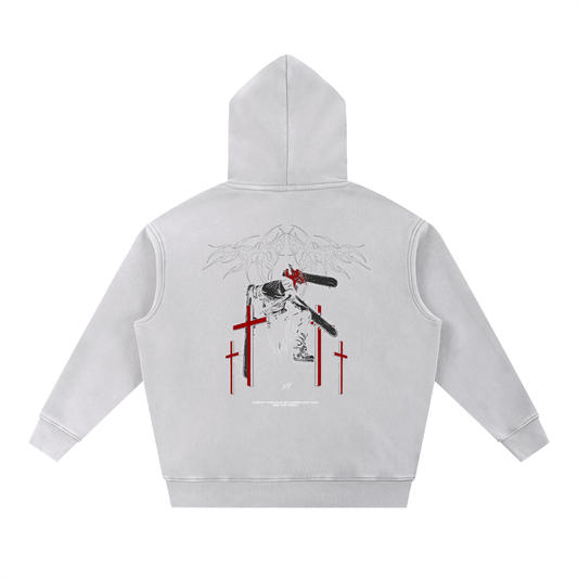 Saint of Violence Washed Hoodie - AY - Line Anime