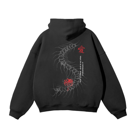 Centipede Streetwear Hoodie Black - AY - Line Anime