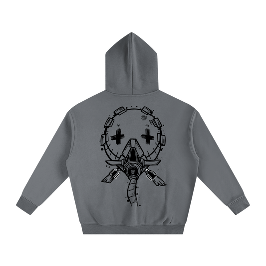 Masked Outcast White/Grey Streetwear Hoodie - AY - Line Anime