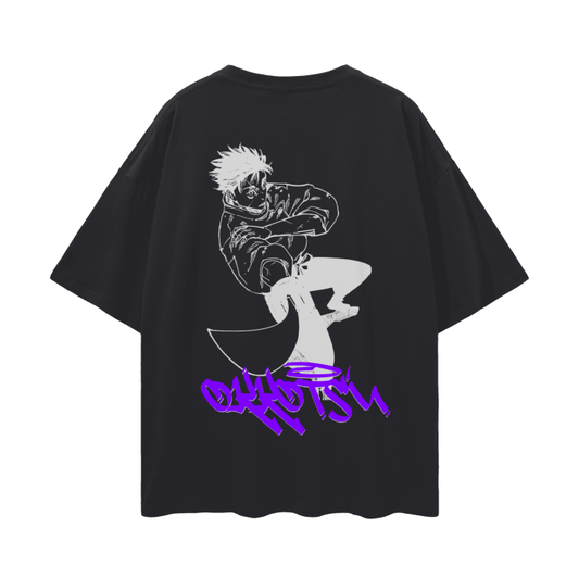 Cursed Companion Graffiti Streetwear Shirt Black - AY - Line Anime