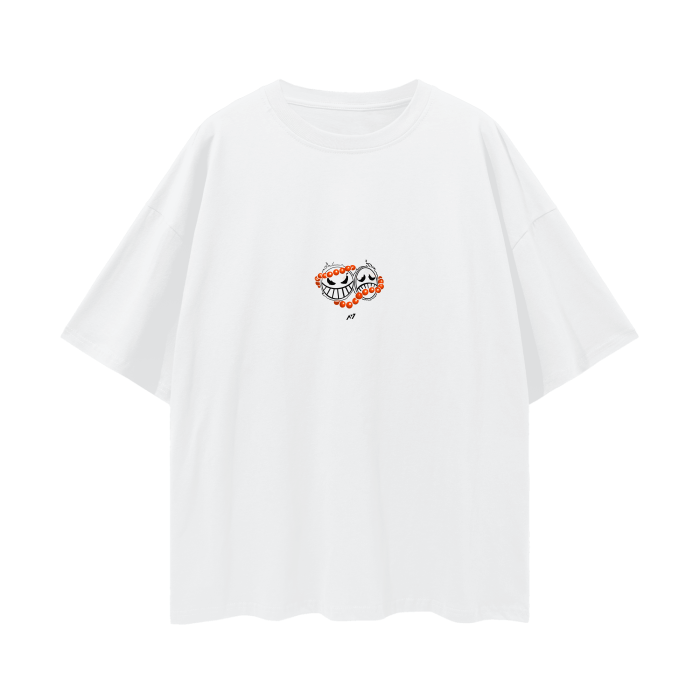Flame Rogue Y2K Streetwear Shirt White - AY - Line Anime