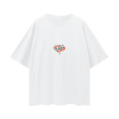 Flame Rogue Y2K Streetwear Shirt White - AY - Line Anime