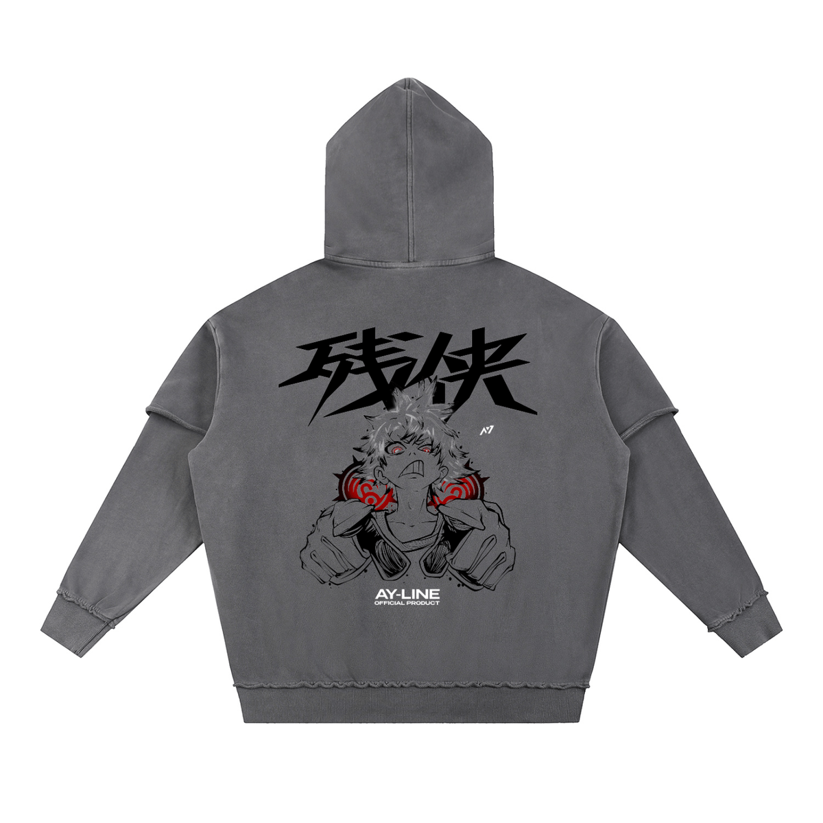 Scrap God Streetwear Ripped Hoodie - AY - Line Anime