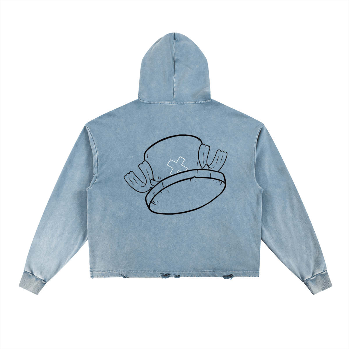 The Doctor Frayed - Hem Hoodie - AY - Line Anime