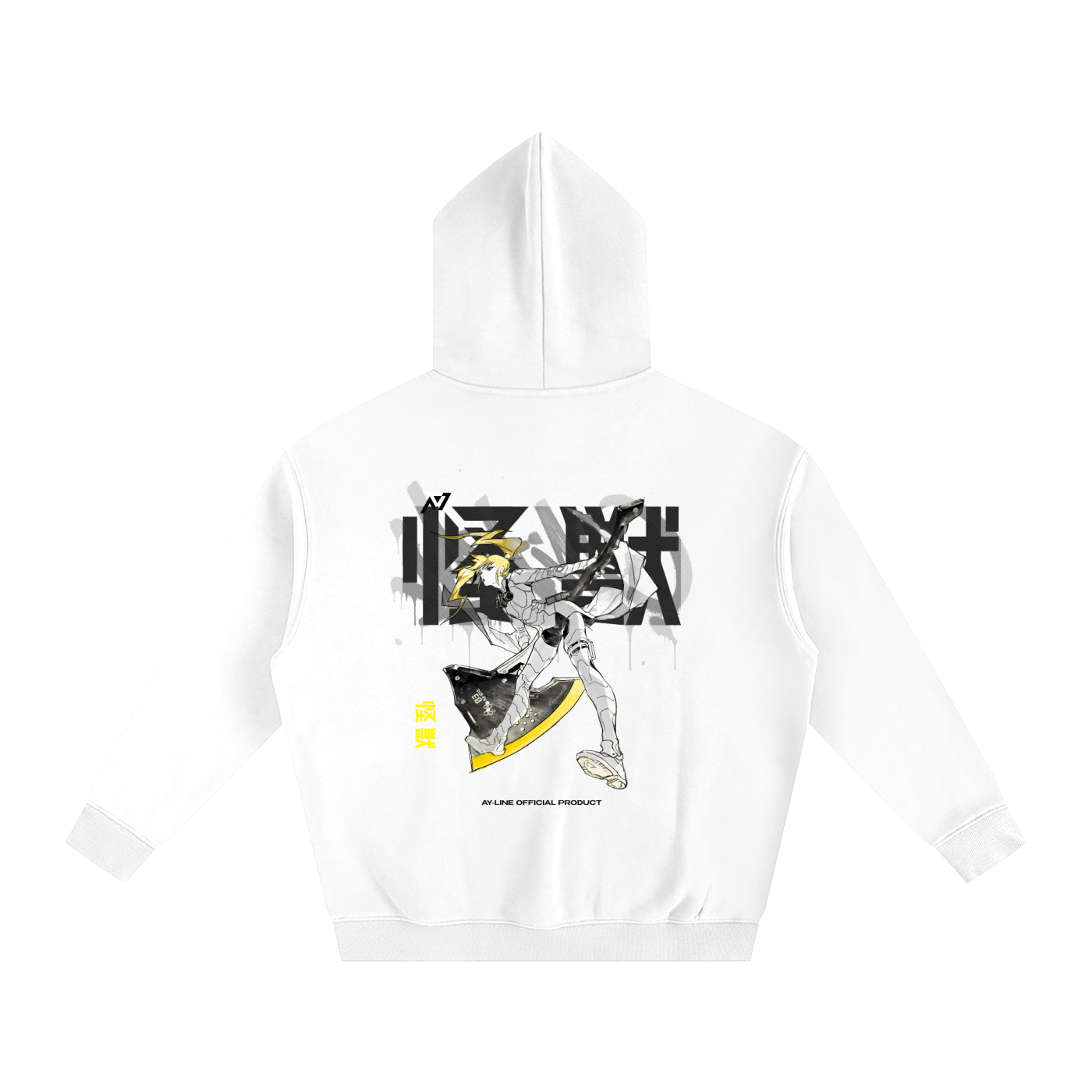Blonde Blitz Streetwear Hoodie - AY - Line Anime