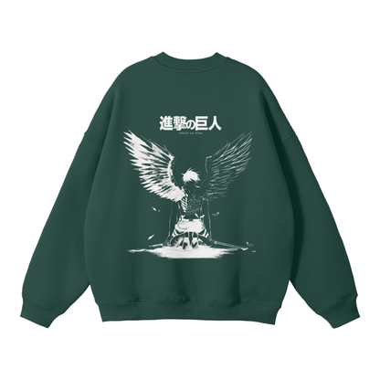 Wings of Destruction Streetwear Sweatshirt Grey - AY - Line Anime