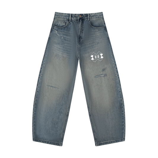 Monster Point Barrel Leg Jeans - AY - Line Anime