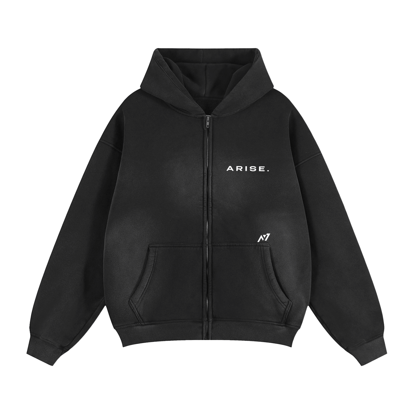 Kasaka's Venom Fang Streetwear Washed Zipped Hoodie - AY - Line Anime