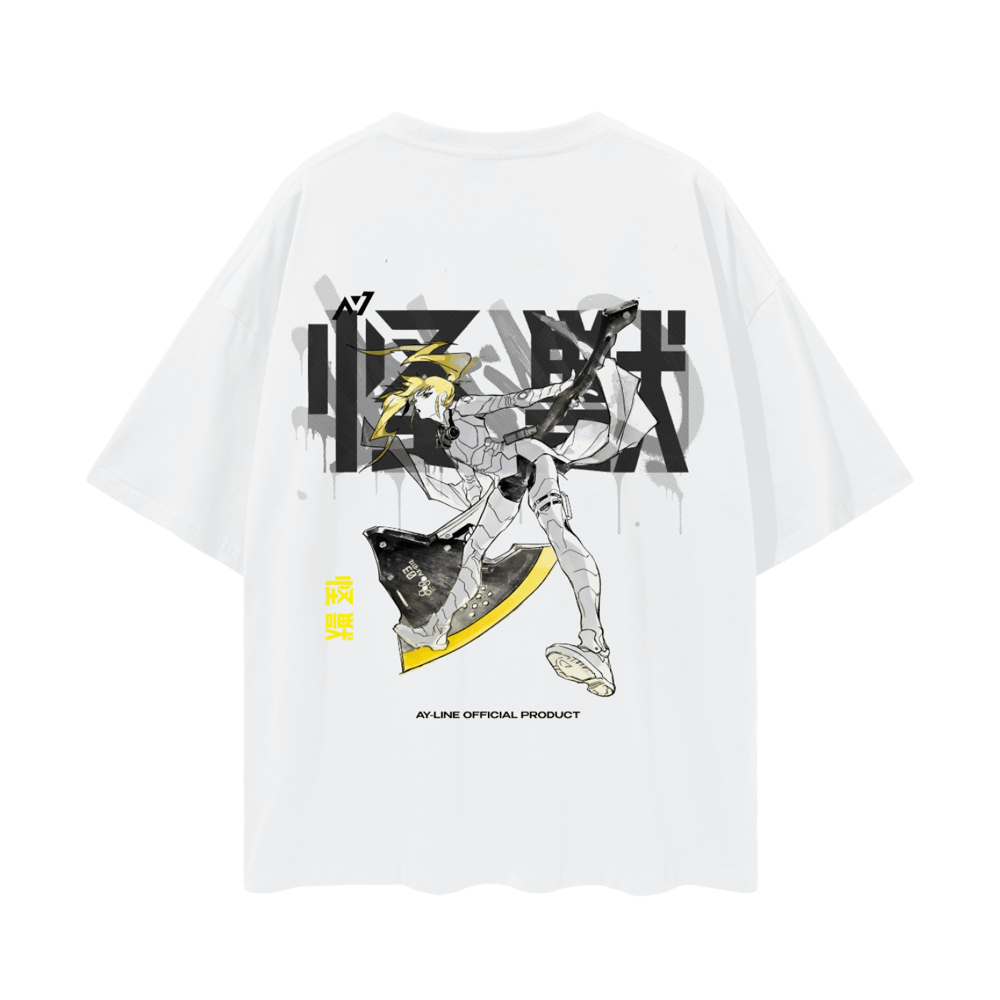 Blonde Blitz Streetwear Shirt - AY - Line Anime