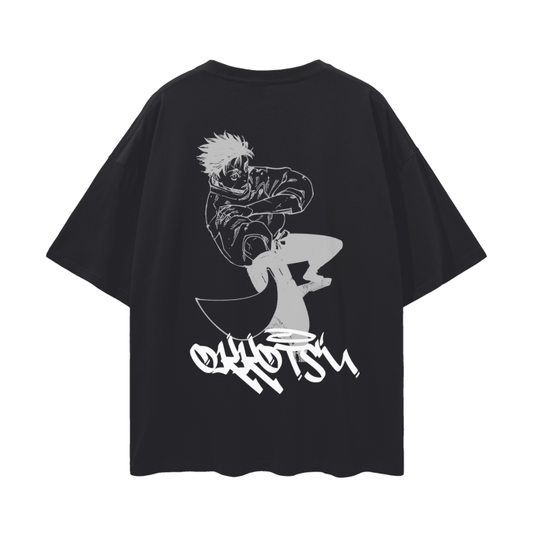 Cursed Companion Graffiti Streetwear Shirt Black - AY - Line Anime