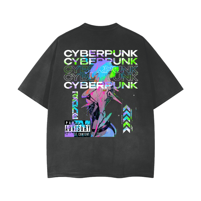 Data Flow Streetwear Shirt Washed - AY - Line Anime
