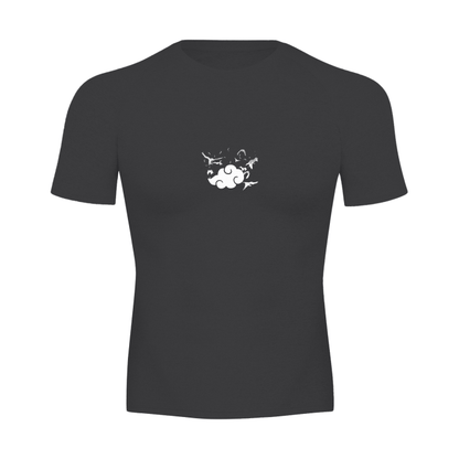 Dark Raven 2.0 Compression Shirt Black - AY - Line Anime