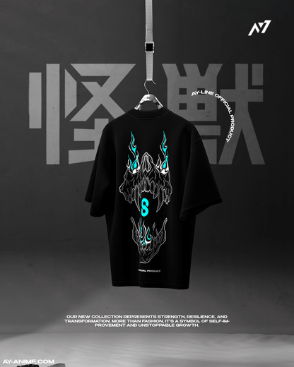 Monster Uprising Streetwear Shirt White and Black - AY - Line Anime
