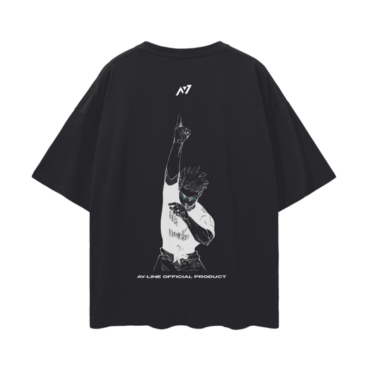 Hollow Purple Streetwear Shirt Black - AY - Line Anime