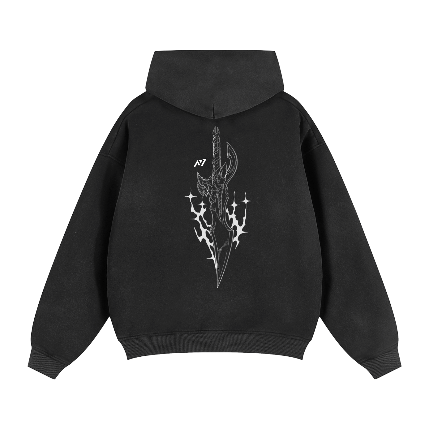 Kasaka's Venom Fang Streetwear Washed Zipped Hoodie - AY - Line Anime