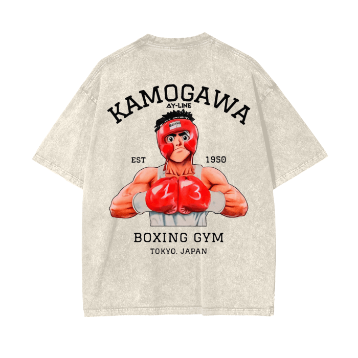 Rising Knockout Streetwear Shirt Washed - AY - Line Anime