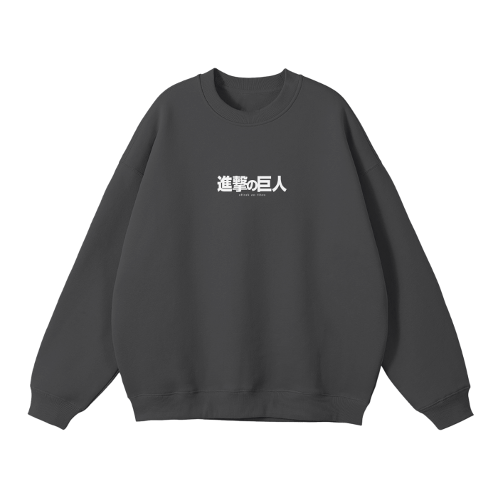 Wings of Destruction Streetwear Sweatshirt Grey - AY - Line Anime
