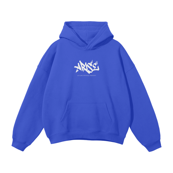 God Statue Streetwear Hoodie Blue - AY - Line Anime