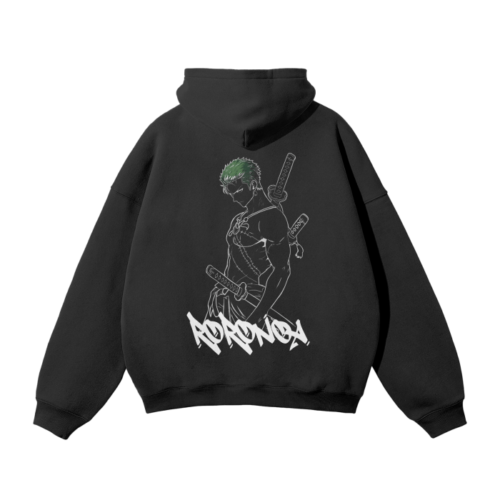 Pirate Hunter Graffiti Streetwear Hoodie Black - AY - Line Anime