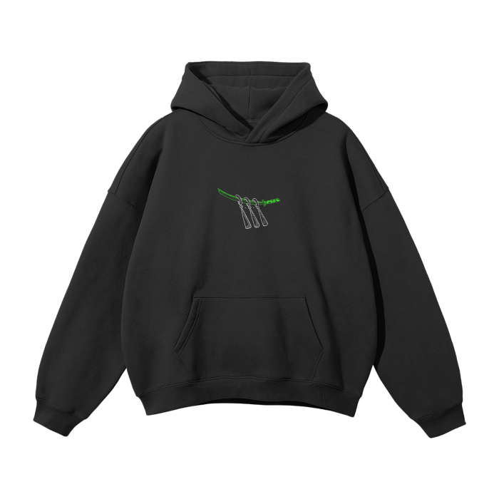 Pirate HunterY2K Streetwear Hoodie Black - AY - Line Anime