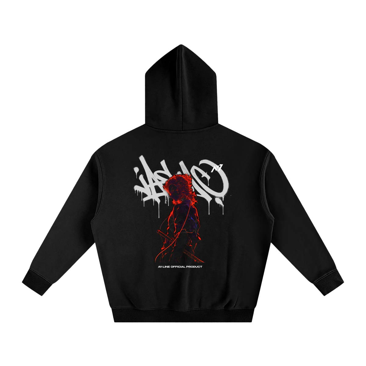 Flame Hashira Streetwear Hoodie - AY - Line Anime
